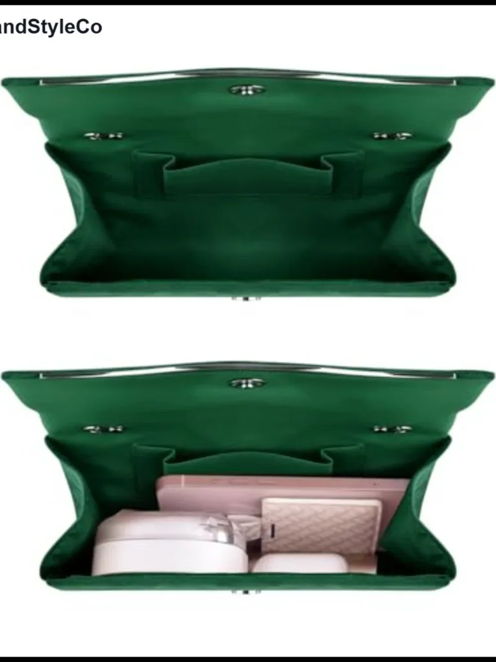 Women's Faux Suede Envelope Clutch Chain Evening Bag